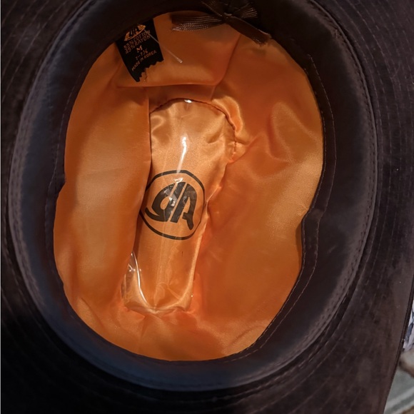 Stetson Chocolate Hat with Feather and Zigzag Band - Picture 6 of 8